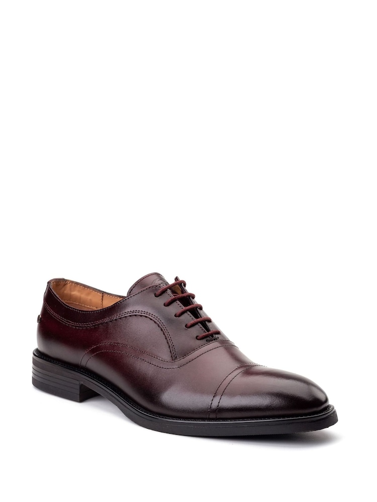 Base London Bordo Red Lapel Toe Cap Shoe - Image 2 of 3