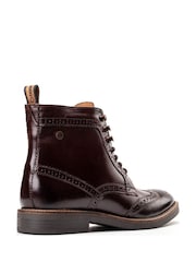 Base London Burnt Brown Bristol Brogue Boot - Image 3 of 4
