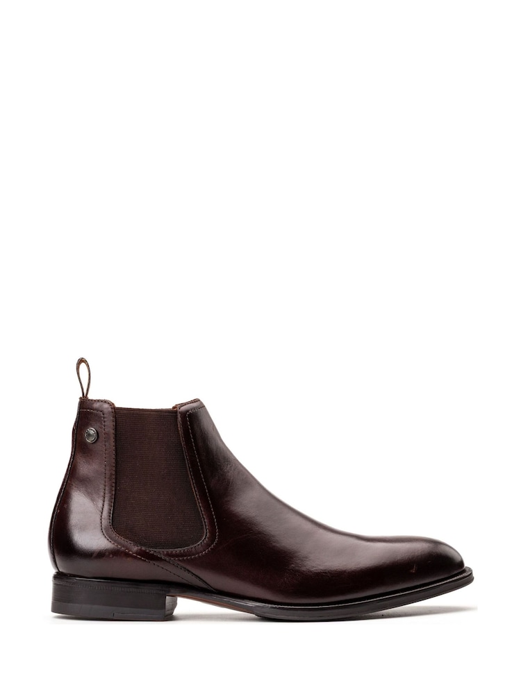 Base London Burnt Brown Whittle Chelsea Boot - Image 1 of 3 Base London Burnt Brown Whittle Chelsea Boot - Image 1 of 3