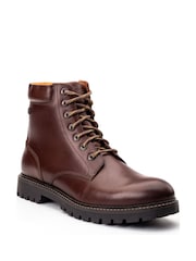Base London Brown Nickel 7 Eyelet Boot - Image 2 of 4