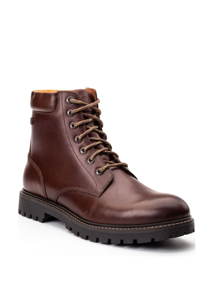 Base London Brown Nickel 7 Eyelet Boot - Image 2 of 4