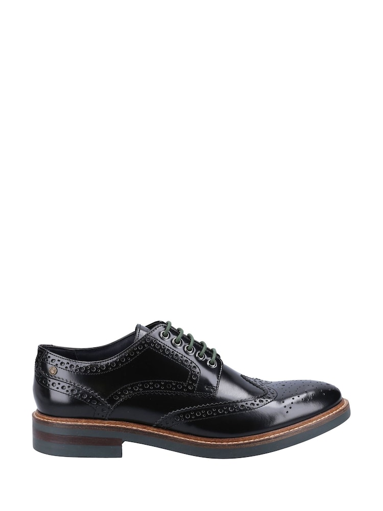 Base London Black Woburn Excel Brogue - Image 1 of 4