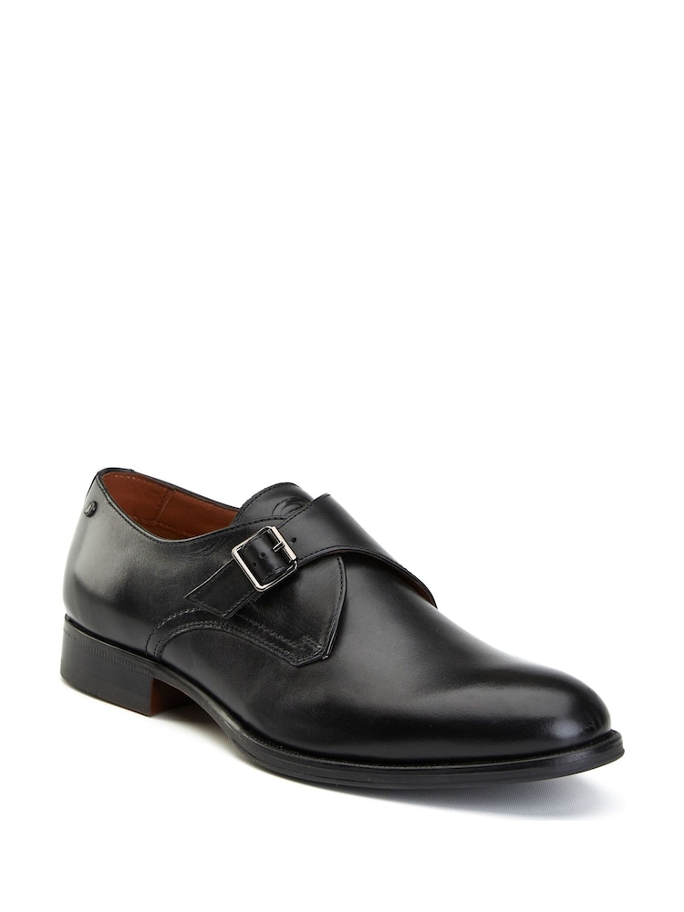 Base London Black Faraday Single Monk Shoe - Image 2 of 4