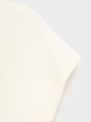 Mango White Short-Sleeved Fine-Knit Sweater - Image 6 of 6