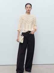 Mango White Espina Sweater - Image 1 of 6