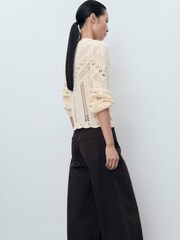 Mango White Espina Sweater - Image 2 of 6