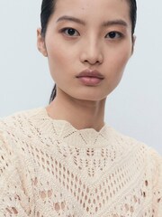 Mango White Espina Sweater - Image 3 of 6