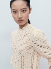 Mango White Espina Sweater - Image 4 of 6