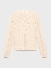 Mango White Espina Sweater - Image 5 of 6