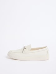 Friends Like These White Snaffle Detail Comfort Slip On Casual Loafer Shoes - Image 5 of 5