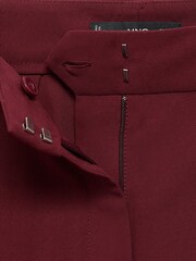 Mango Red Straight Mid-Rise Trousers - Image 5 of 5
