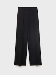 Mango Black Straight Mid-Rise Suit Trousers - Image 6 of 7
