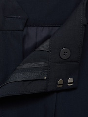 Mango Blue Low-Rise Wide-Leg Trousers - Image 6 of 6