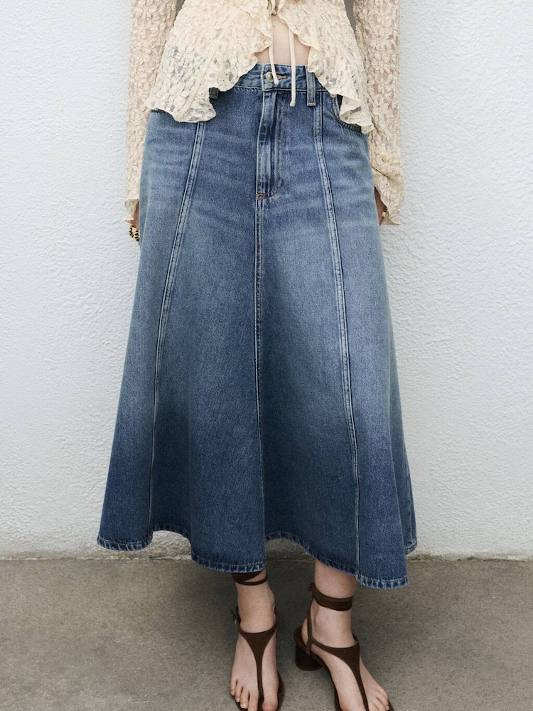 Mango Blue Alice Skirt - Image 2 of 5