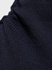 Mango Blue Ruched Turtleneck Sweater - Image 6 of 6