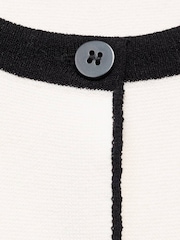 Mango White Contrast Knit Waistcoats - Image 6 of 6