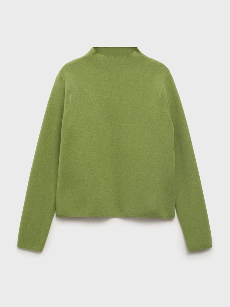 Mango Green Chimney Sweater - Image 1 of 4