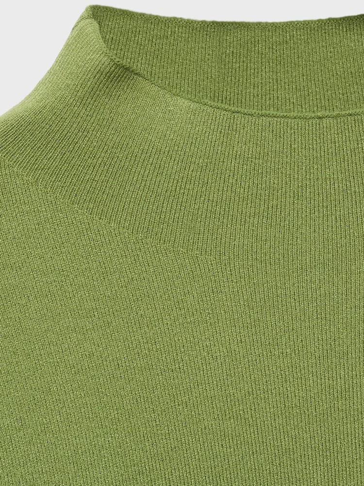 Mango Green Chimney Sweater - Image 2 of 4
