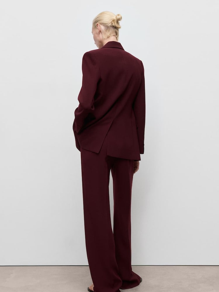Mango Red Tailored Trousers - Image 2 of 5