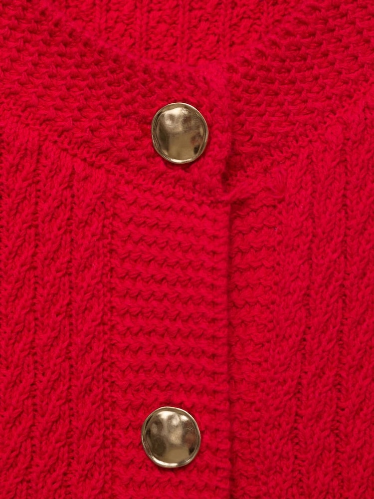 Mango Red Winneba Waistcoat - Image 6 of 6