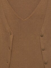 Mango Brown Mixed Ribbed Sweater - Image 6 of 6