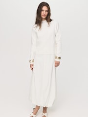 Mango White Chimney Sweater - Image 1 of 5