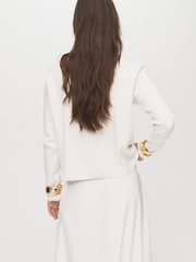 Mango White Chimney Sweater - Image 2 of 5