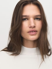 Mango White Chimney Sweater - Image 3 of 5