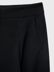Mango Black Pleated Wide Leg Trousers - Image 8 of 8