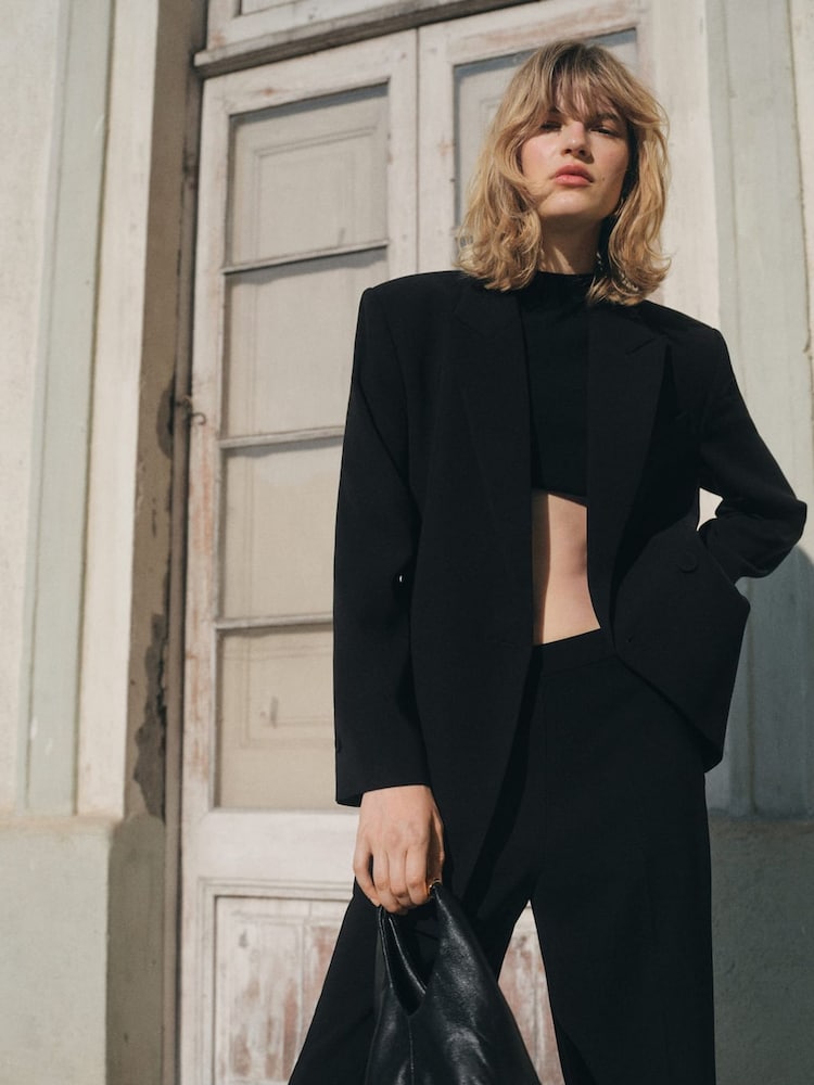 Mango Black Tailored Trousers - Image 2 of 6