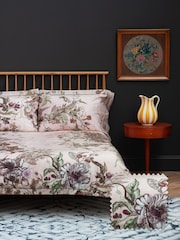 Timorous Beasties Opal Natural Opera Botanica 220 Thread Count Duvet Cover and Pillowcase Set - Image 1 of 8