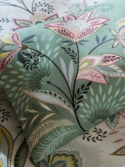 Sara Miller Navy or Light Mink Pink Passiflora 220 Thread Count Duvet Cover and Pillowcase Set - Image 11 of 11