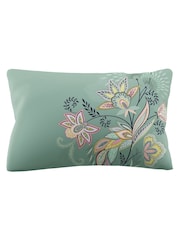 Sara Miller Navy or Light Mink Pink Passiflora 220 Thread Count Duvet Cover and Pillowcase Set - Image 6 of 11