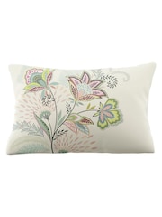 Sara Miller Navy or Light Mink Pink Passiflora 220 Thread Count Duvet Cover and Pillowcase Set - Image 8 of 11