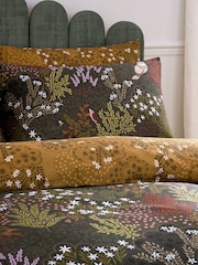 Sara Miller Light Stone or Sage Green Owl Forest 220 Thread Count Duvet Cover and Pillowcase Set - Image 3 of 10