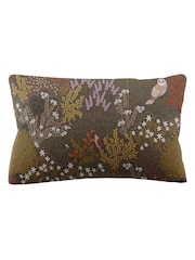 Sara Miller Light Stone or Sage Green Owl Forest 220 Thread Count Duvet Cover and Pillowcase Set - Image 6 of 10