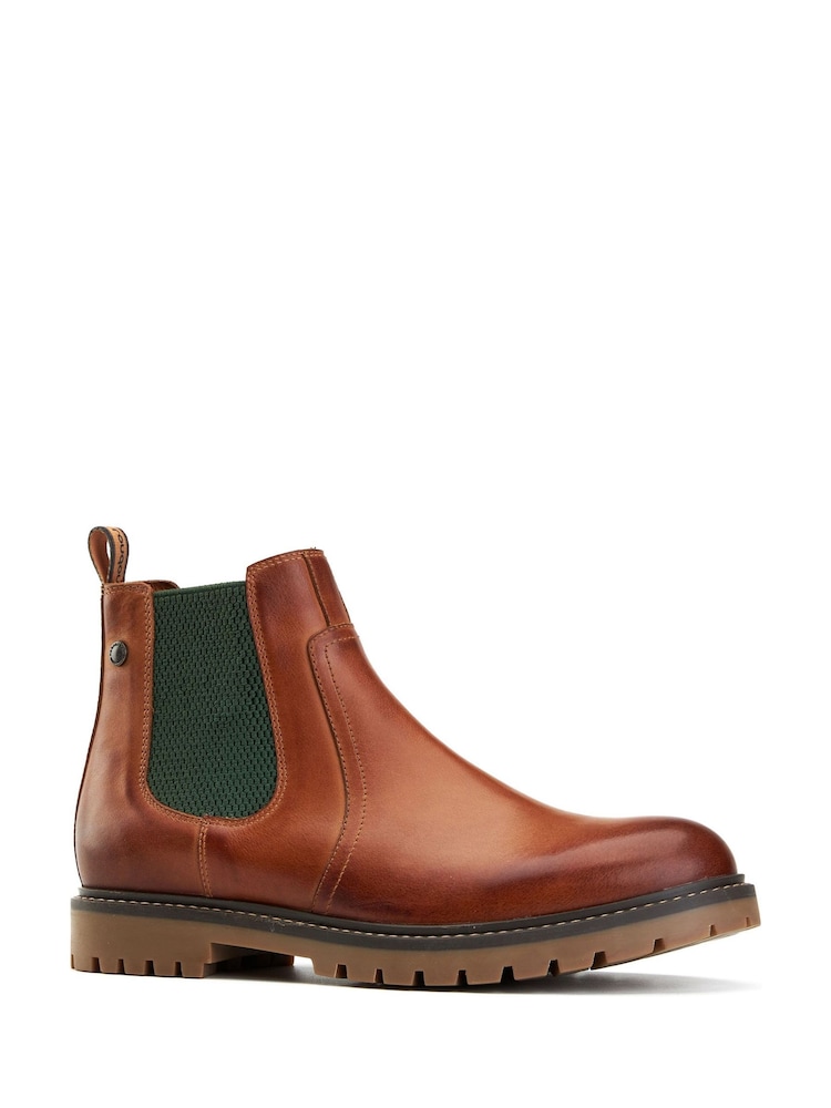 Base London Tan Brown Zinc Chelsea Boot - Image 2 of 4 Base London Tan Brown Zinc Chelsea Boot - Image 2 of 4