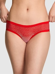Victoria's Secret Pink Bright Vermillion Red Shine Hipster No Show Knickers - Image 1 of 2