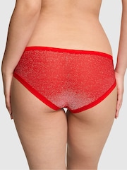 Victoria's Secret Pink Bright Vermillion Red Shine Hipster No Show Knickers - Image 2 of 2