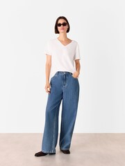 Whistles White Stripe Cotton Jersey - Image 3 of 5