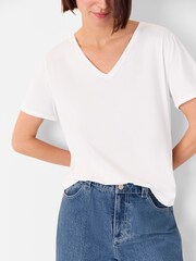 Whistles White Stripe Cotton Jersey - Image 4 of 5