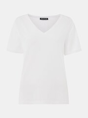 Whistles White Stripe Cotton Jersey - Image 5 of 5