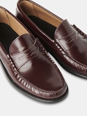 Whistles Red Slim Manny Loafers - Image 5 of 5