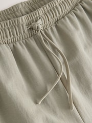 Sage Green Woven Look Wide Leg Trousers - Image 7 of 7