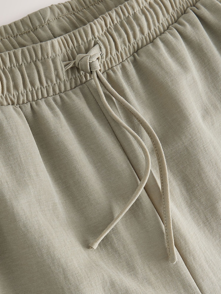 Sage Green Woven Look Wide Leg Trousers - Image 7 of 7