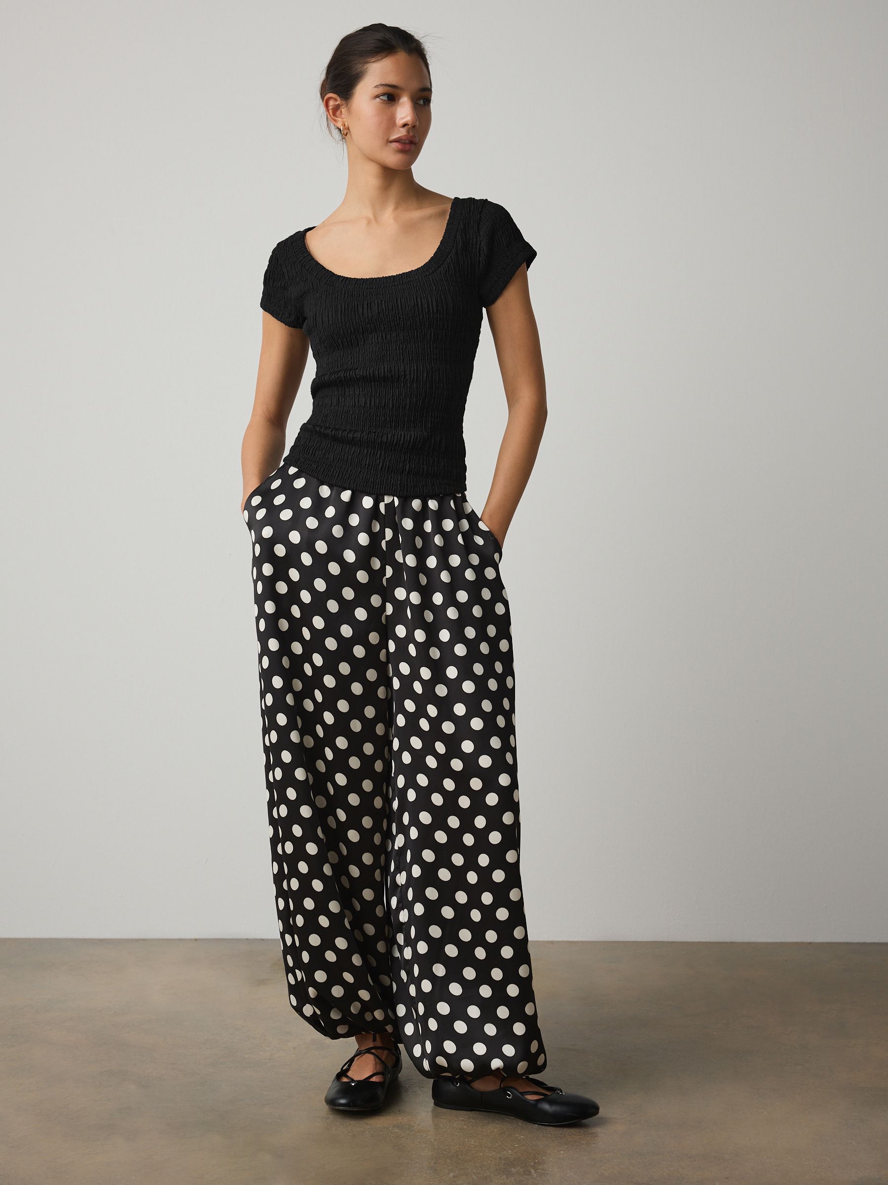 Buy Black Texture Short Sleeved Scoop Neck Top from Next USA