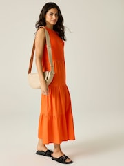 Regatta Orange Tarise Tiered Midi Dress - Image 1 of 4