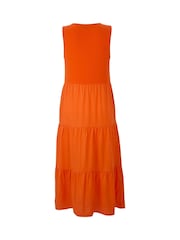 Regatta Orange Tarise Tiered Midi Dress - Image 6 of 7