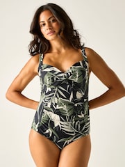Regatta Green Womens Sakari Tummy Control Costume Swimsuit - Image 1 of 9