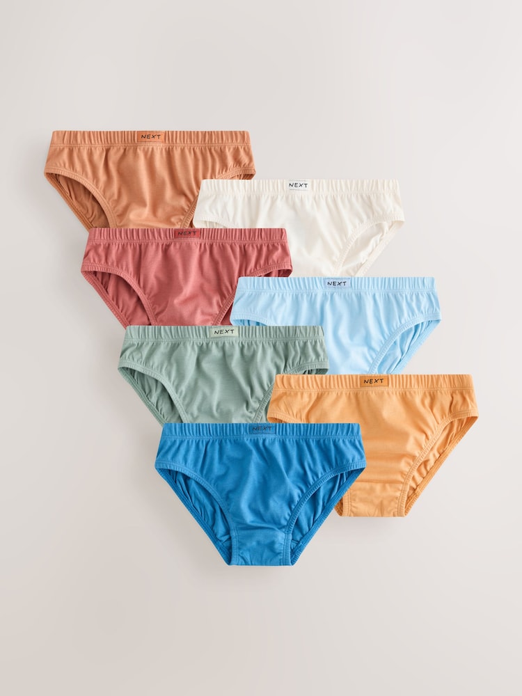 Bleu/Orange - Ensemble de slips 7 (1.5-16ans) - Image 1 de 11